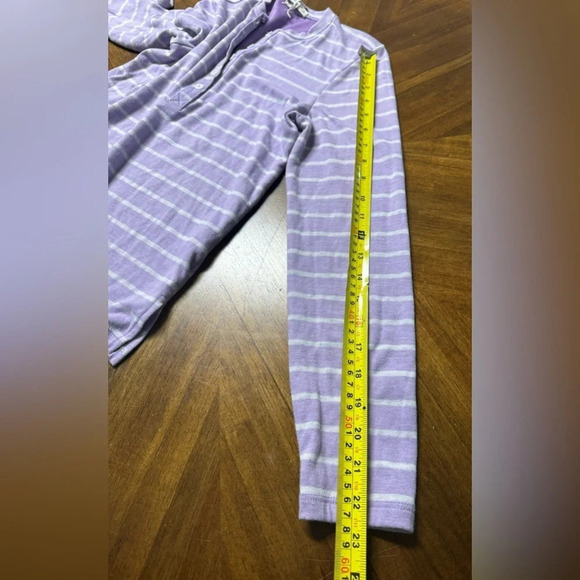 Marine layer DOUBLE KNIT HENLEY Striped LAVENDER Casual Coastal Small - Picture 4 of 9